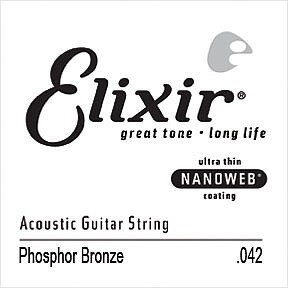 Elixir Acoustic Einzel Saite 042 Phosphor Bronze