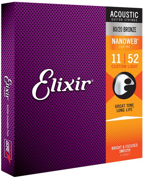 Elixir Bronze Westernsaiten 011-052 Nanoweb