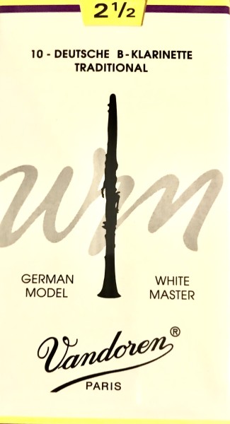 Blätter B-Klarinette Deutsch Vandoren 2,5 White Master