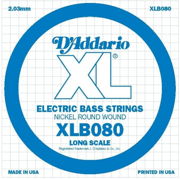 D Addario E- Bass Einzelsaite 080