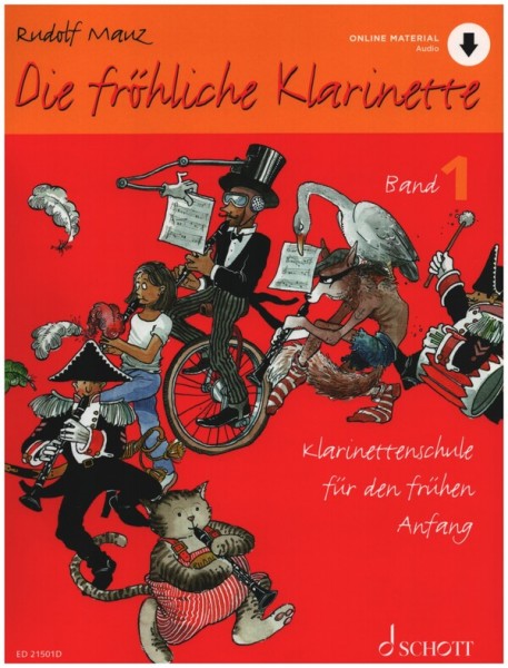 Die fröhliche Klarinette Band 1 (+Online Audio) Rudolf Mauz