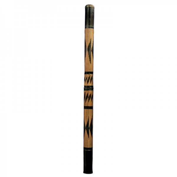 Didgeridoo aus Bambus geschnitzt braun, Länge: 120cm