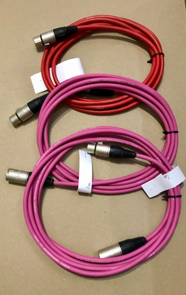 Mikrofonkabel Neutrik XLR female auf XLR male 3,00 m