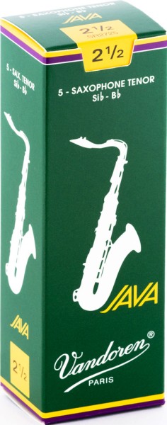 Vandoren Blätter Java Saxophon Tenor 2,5 ( Grün )