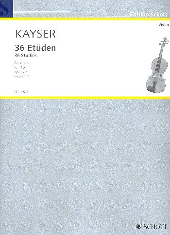 36 Etüden für Violine von Kayser