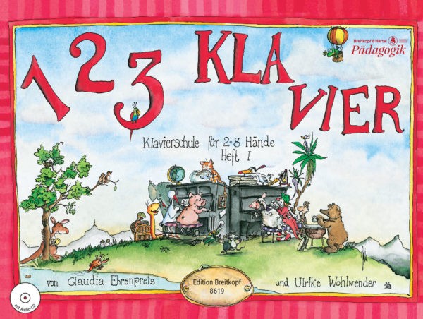 1 2 3 Klavier mit CD Heft 1 Klavierschule
