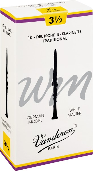 Blätter B-Klarinette Deutsch Vandoren 3,5 White Master