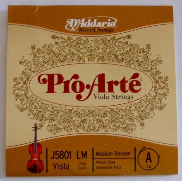 D Addario Pro Arte Viola A - Einzelsaite 4/4