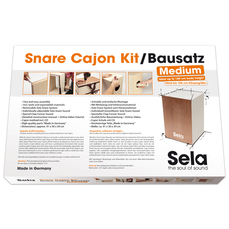 Sela Snare Cajon Bausatz Medium Percussion Drums  Percussion Music  Shop Radolfzell