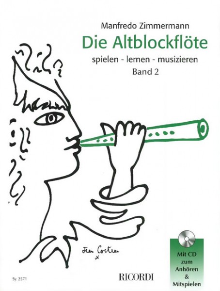 Altblockflöte Band 2 mit CD Manfredo Zimmermann