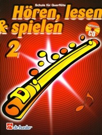 Hören, lesen & spielen, Schule für Querflöte, m. Audio-CD Band 2