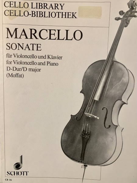 Marcello Sonate D-Dur Violincello und Klavier