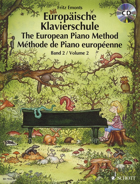 Europäische Klavierschule mit CD Band 2 Fritz Emonts