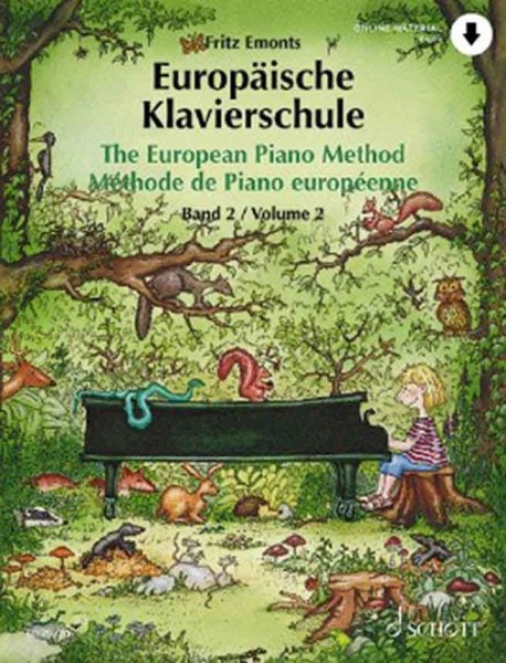 Europäische Klavierschule Band 2 mit Online Material Fritz Emonts