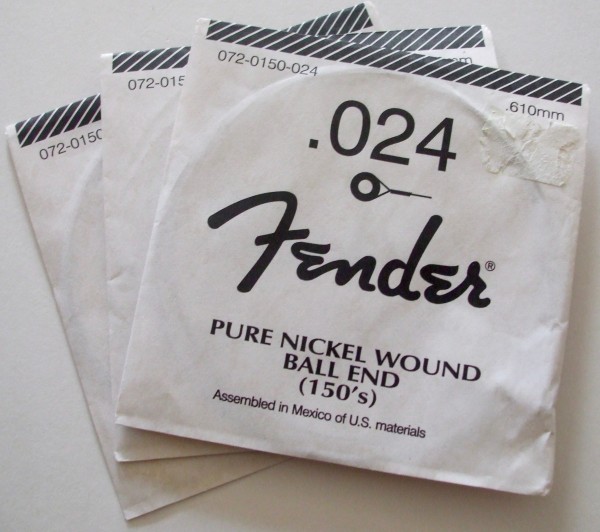 Fender Electric Gitarren Einzelsaite 024 Pure Nickel