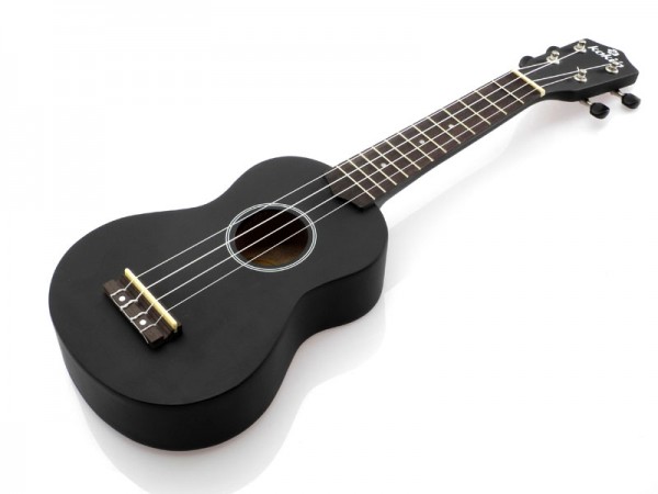 koki'o Ukulele Linde Sopran Schwarz