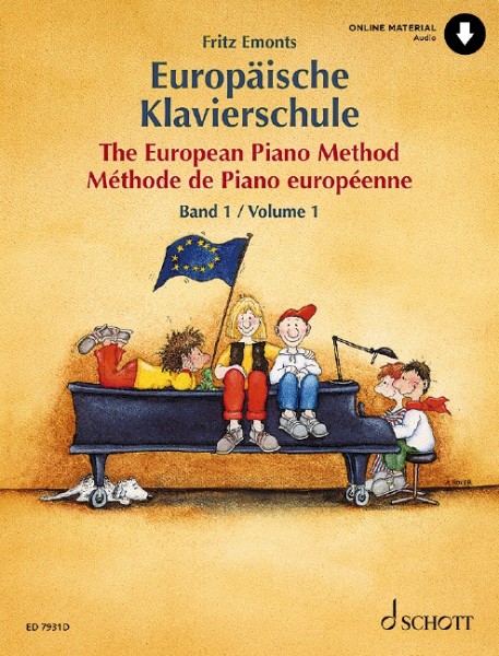 Europäische Klavierschule Band 1 mit Online Material Fritz Emonts