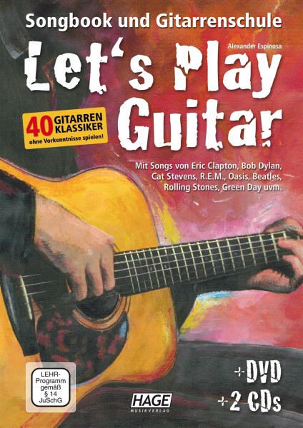 Let's Play Guitar Band 1 Songbook und Gitarrenschule Band 1 + DVD + 2 CDs