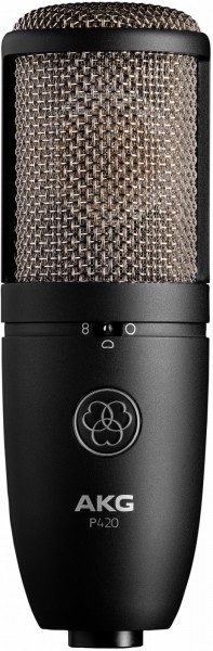 AKG P420 Großmembranmikrofon mit 3 schaltbaren Richtcharakteristiken.