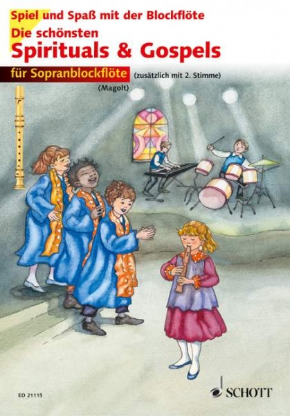 Die schönsten Spirituals & Gospels sehr leicht bearbeitet für Sopranflöte